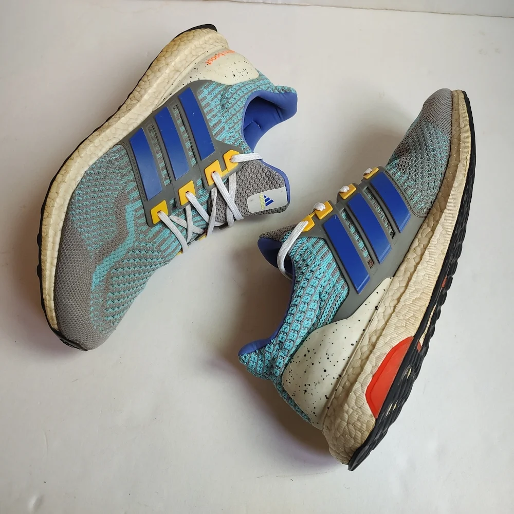 Adidas Ultraboost 5.0 DNA Men's Running Sneakers Knit Grey Blue Ultra boost 12